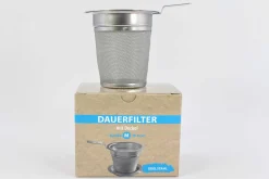 Hamburger Teespeicher Edelstahlfilter mit Abtropfschale, M Fashion