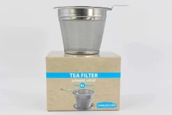 Hamburger Teespeicher Edelstahlfilter mit Abtropfschale, L Discount