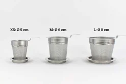 Hamburger Teespeicher Edelstahlfilter mit Abtropfschale, L Discount