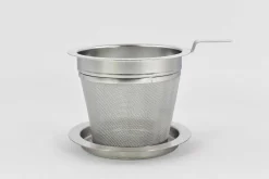 Hamburger Teespeicher Edelstahlfilter mit Abtropfschale, L Discount