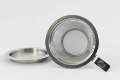 Hamburger Teespeicher Edelstahlfilter mit Abtropfschale, L Discount