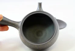 Hamburger Teespeicher Kyusu, Handarbeit, Tokuta Fujita, dunkel, gold-gefleckt, 160ml Outlet