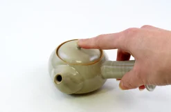 Hamburger Teespeicher Kyusu von Ninah Kim, ca. 120 ml, glasiertes Steinzeug Discount