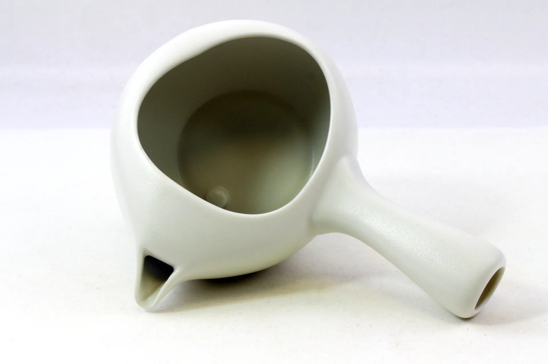 Hamburger Teespeicher Tea Instructor Kyusu, offen, weiß Outlet